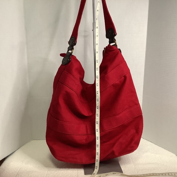EUC Gap Red Wool shoulder bag tote - Picture 5 of 11